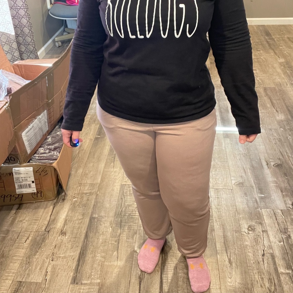 Zenana ash mocha French terry joggers